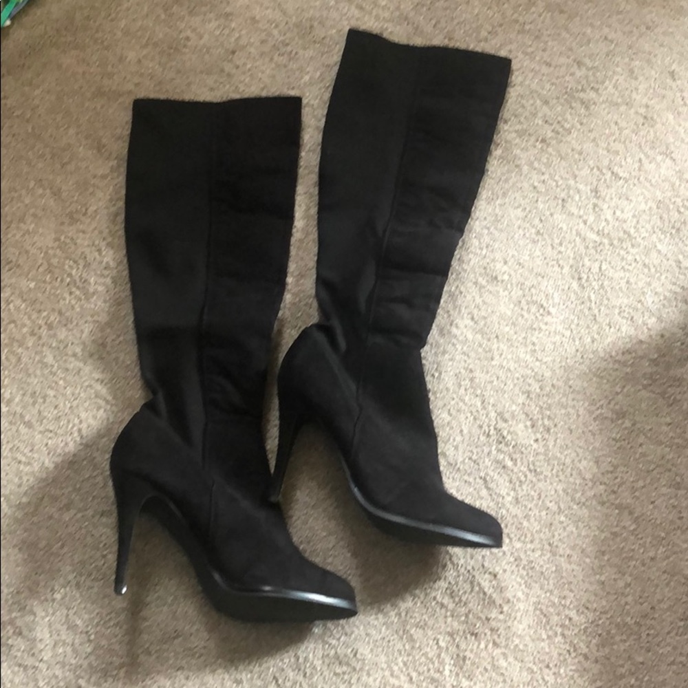 Black Knee High Boots
